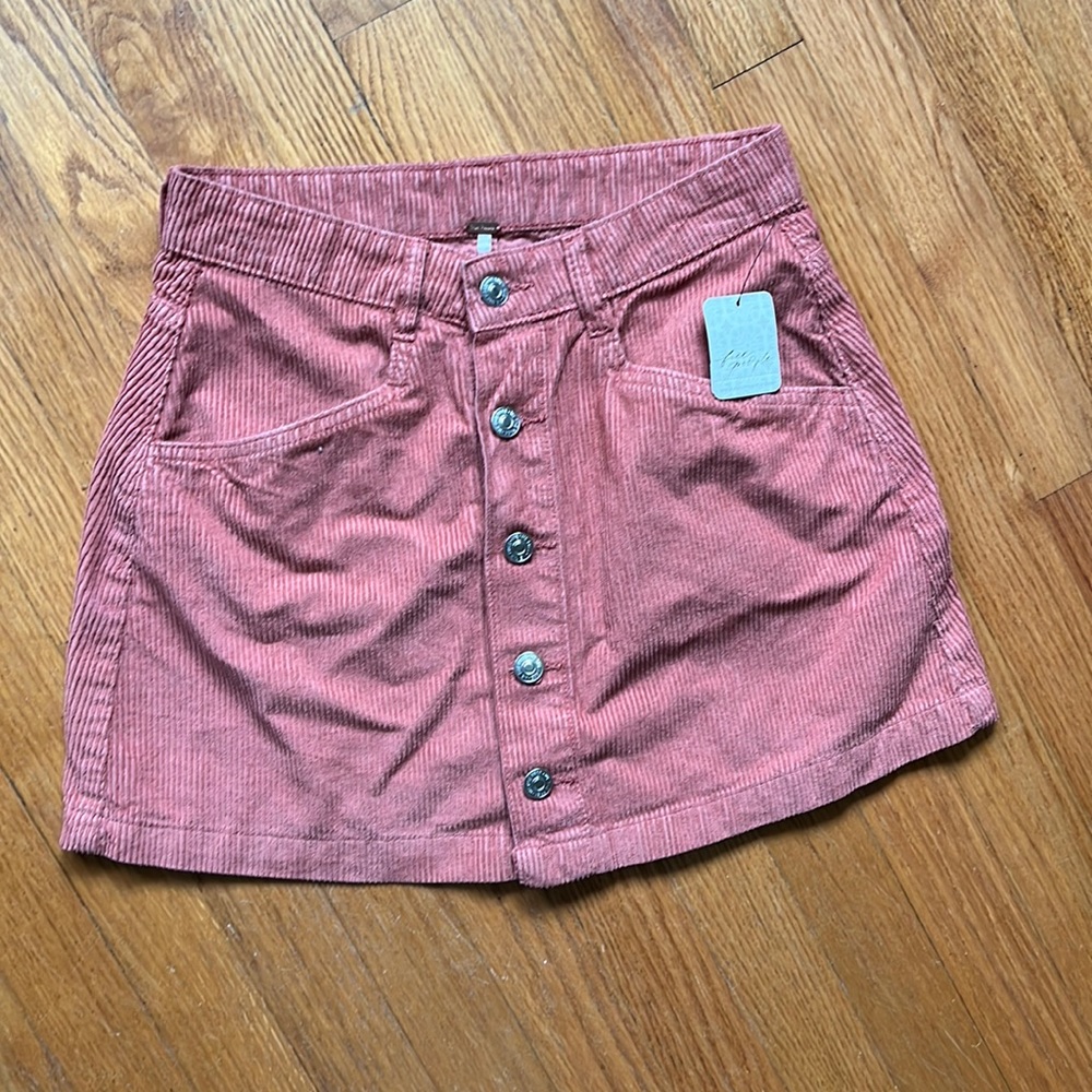 Free People Ray Corduroy Mini Skirt